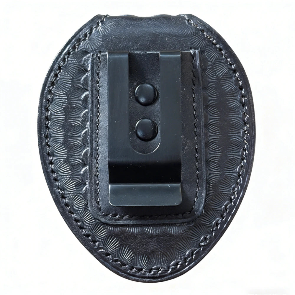 Portaplaca de policía negro-BH01