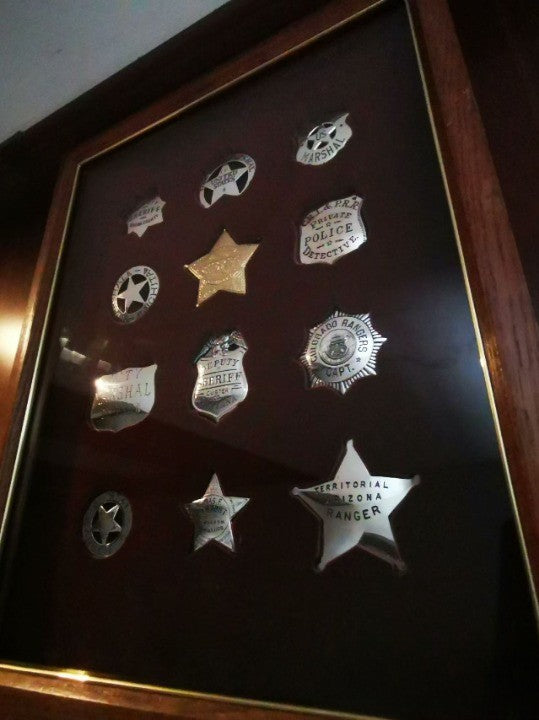 Franklin Sterling Silver Badge Set Movie props