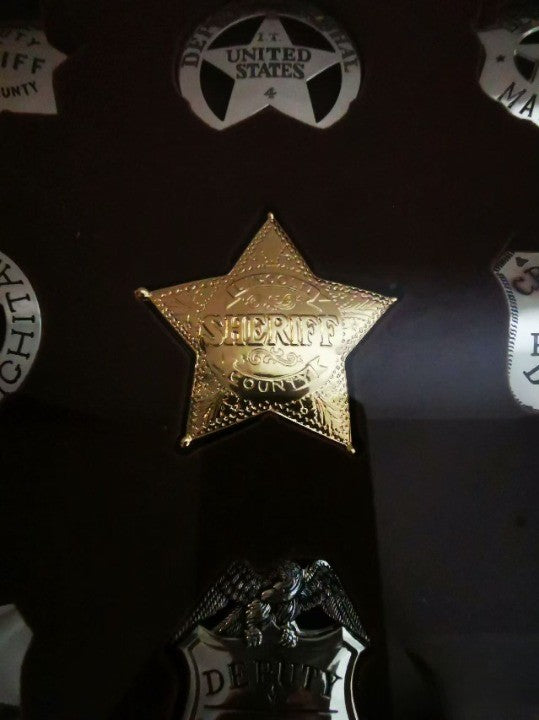 Franklin Sterling Silver Badge Set Movie props