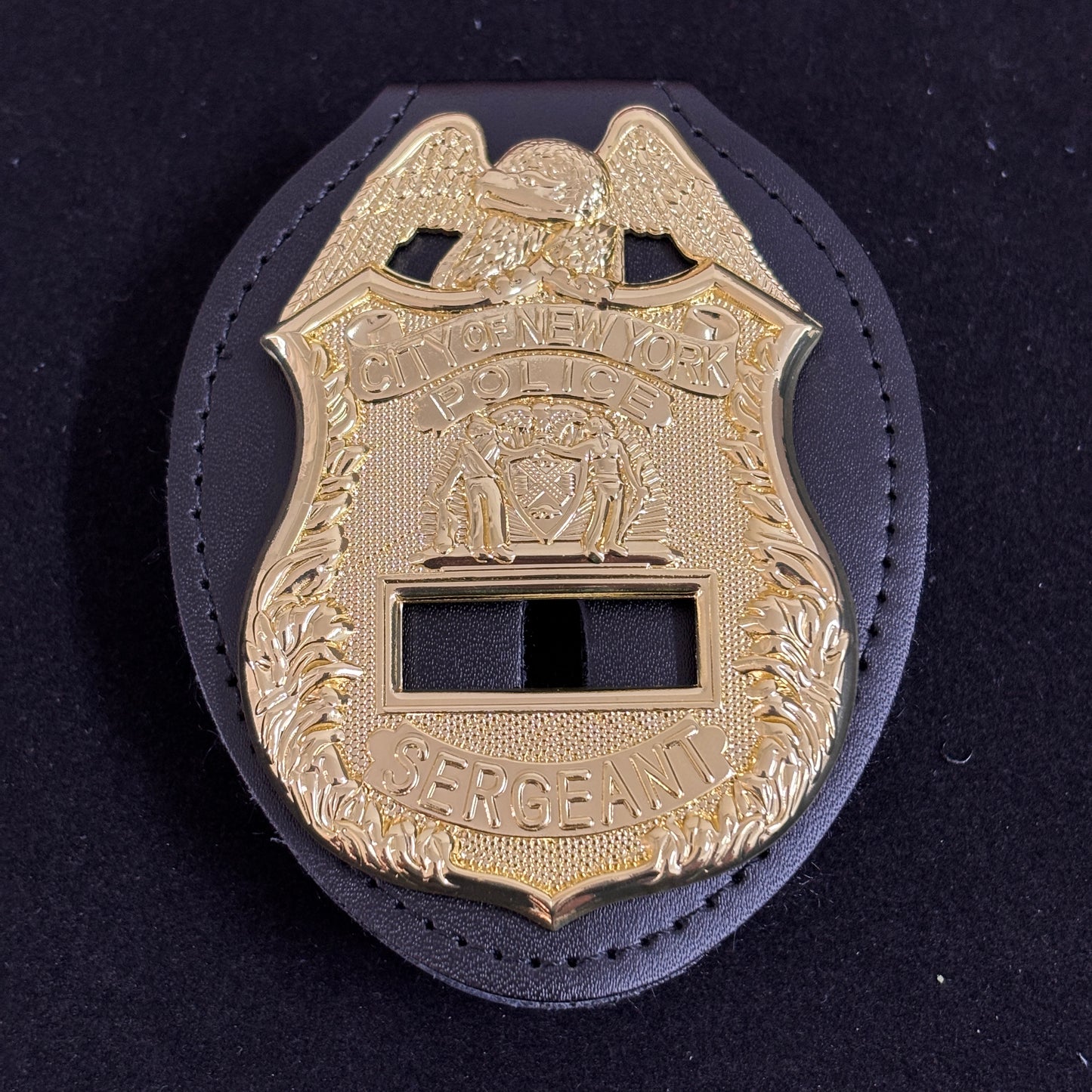 City Of New York Police Sergeant ABZEICHEN Replik Film Requisiten Nummer Anpassen