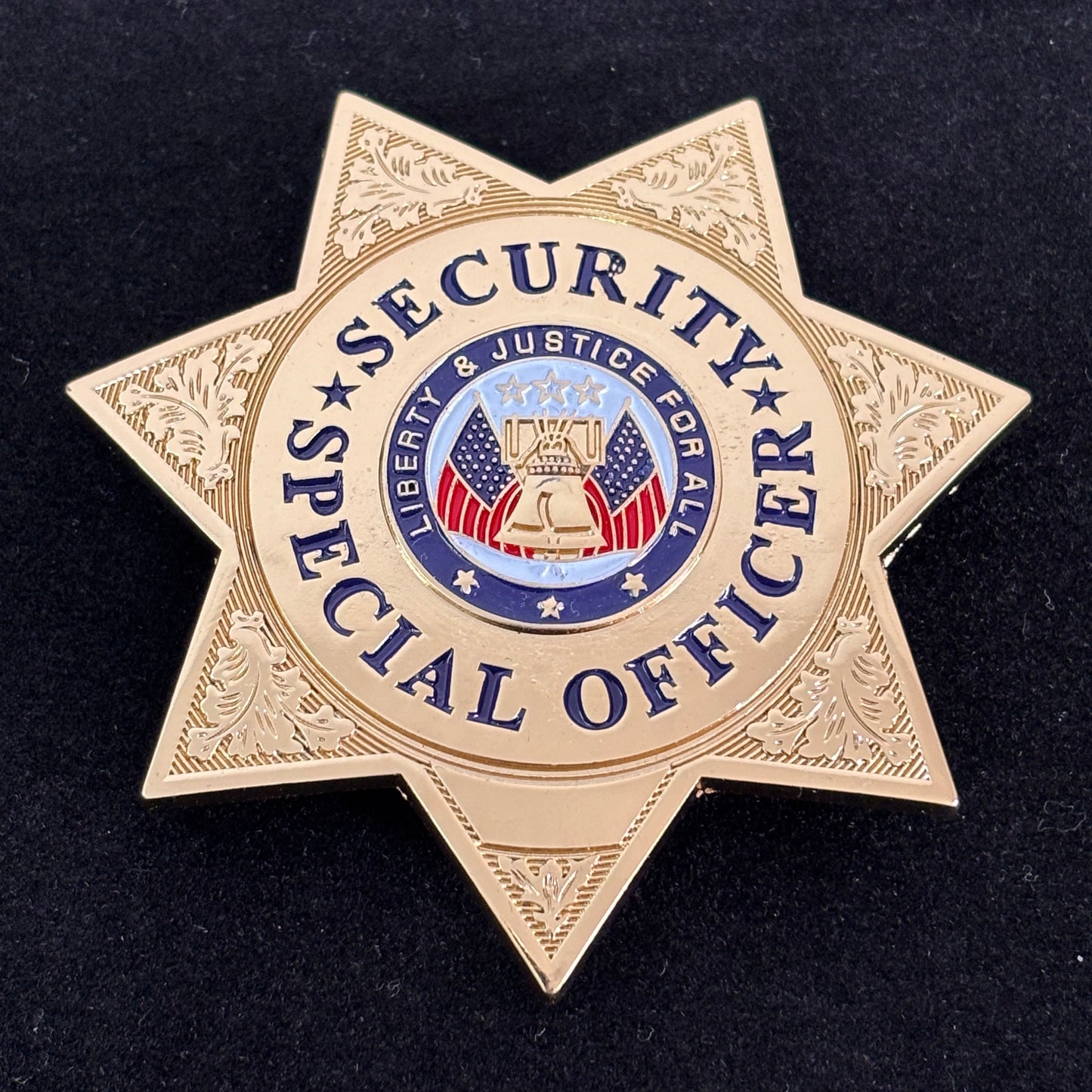 Réplique de l'insigne d'officier spécial de sécurité Liberty & Justice For All, accessoires de cinéma