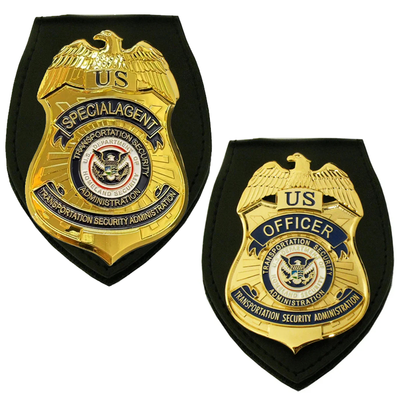 Ensemble d'insignes d'agent/agent spécial de l'administration de la sécurité des transports des États-Unis
