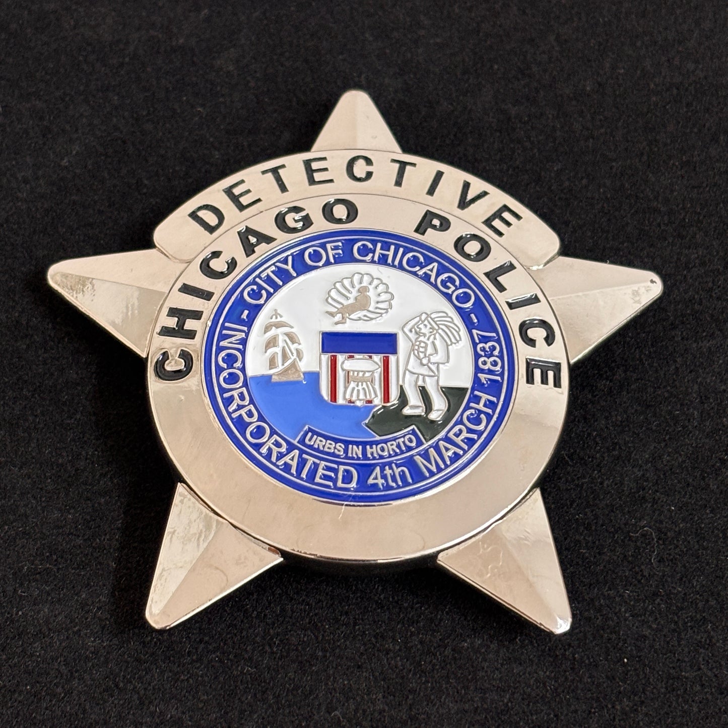 Réplique de badge du CPD de Chicago DETECTIVE, accessoire de cinéma, numéro personnalisable