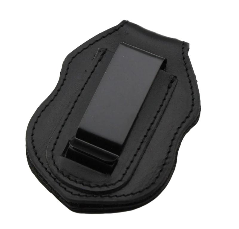 Ausweishalter aus hochwertigem Leder mit eingelassenem Design für Ausweise der US-Bundespolizei