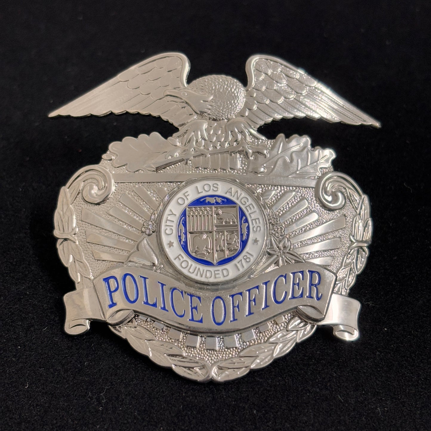 LAPD Los Angeles Polizei Mütze Abzeichen Hut Insignia Replik Film Requisiten