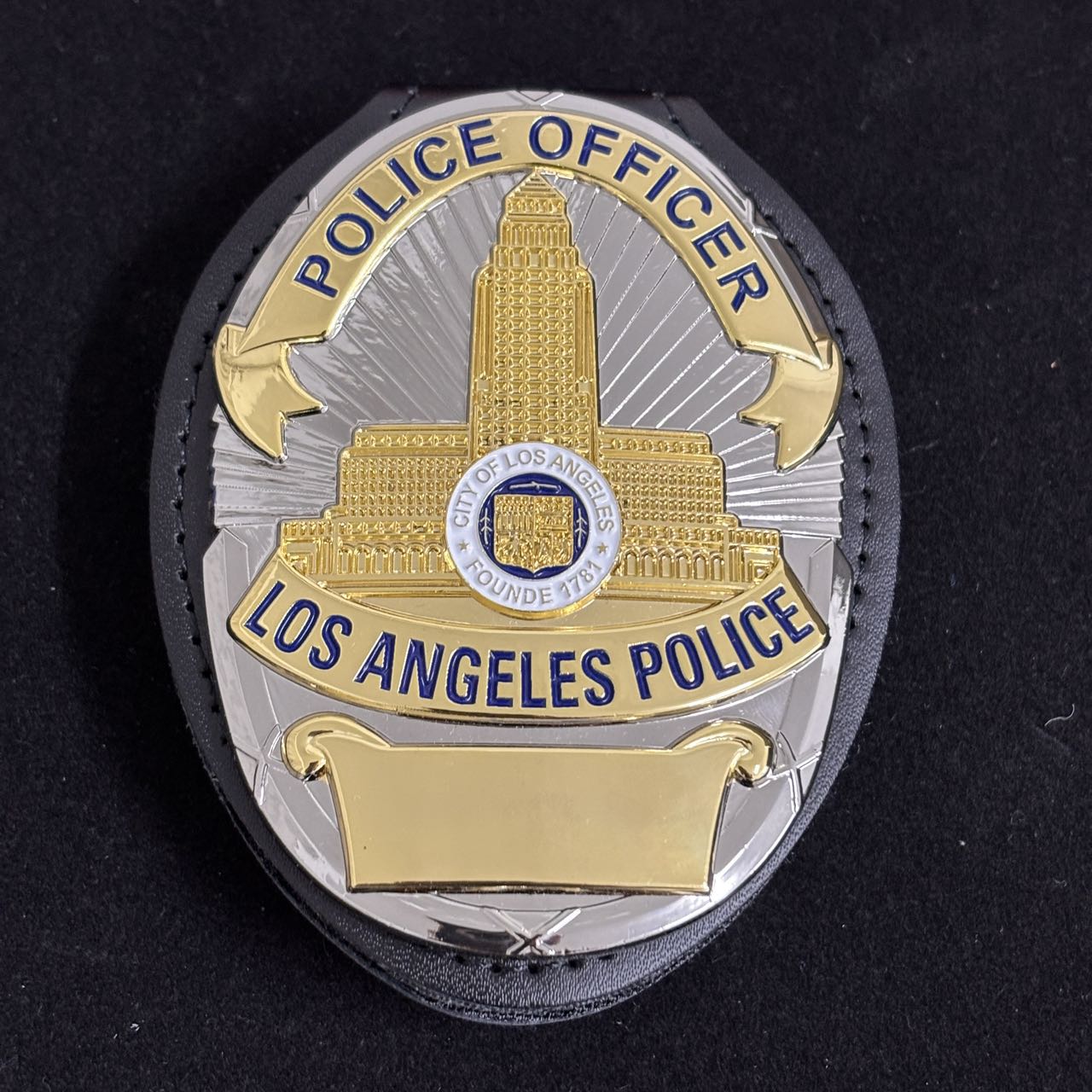 Badge du bureau de police de Los Angeles LAPD avec numéro personnalisable