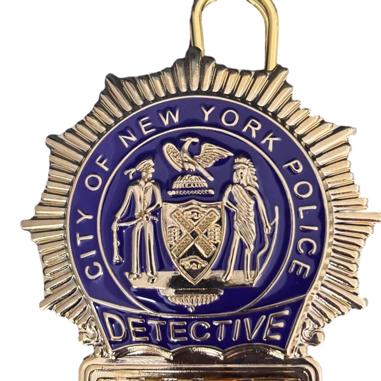 Detective New York Police NYPD Abzeichen Replik Filmrequisiten