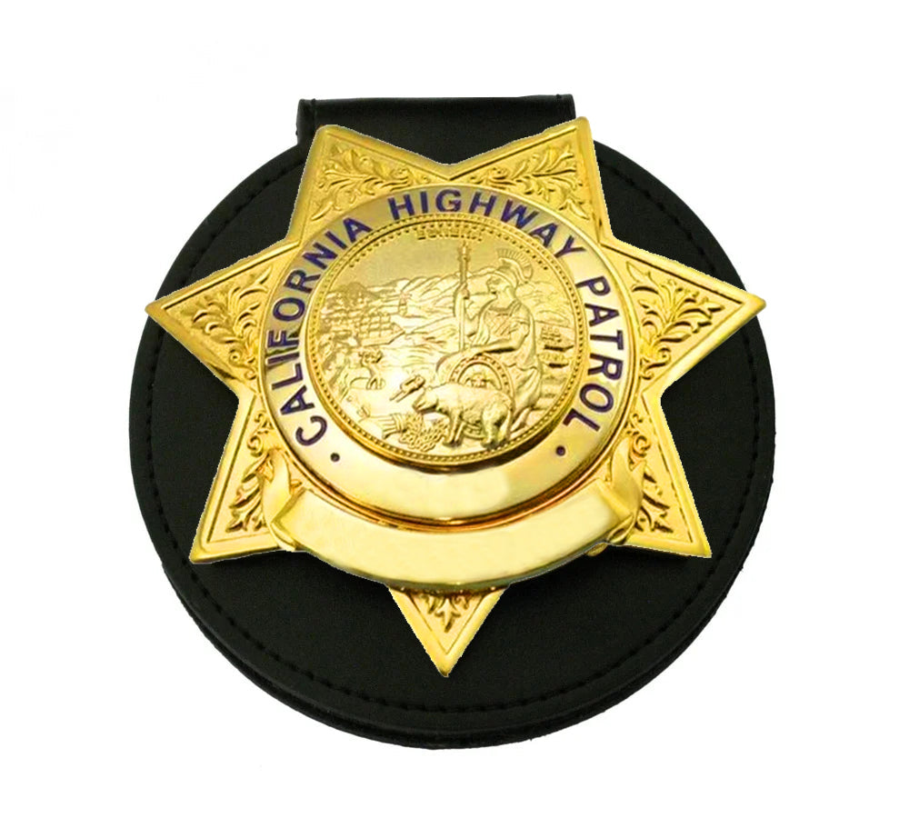 US CHP CAPTAIN California Highway Patrol Badge Replica Movie Props Customizable Number & Name