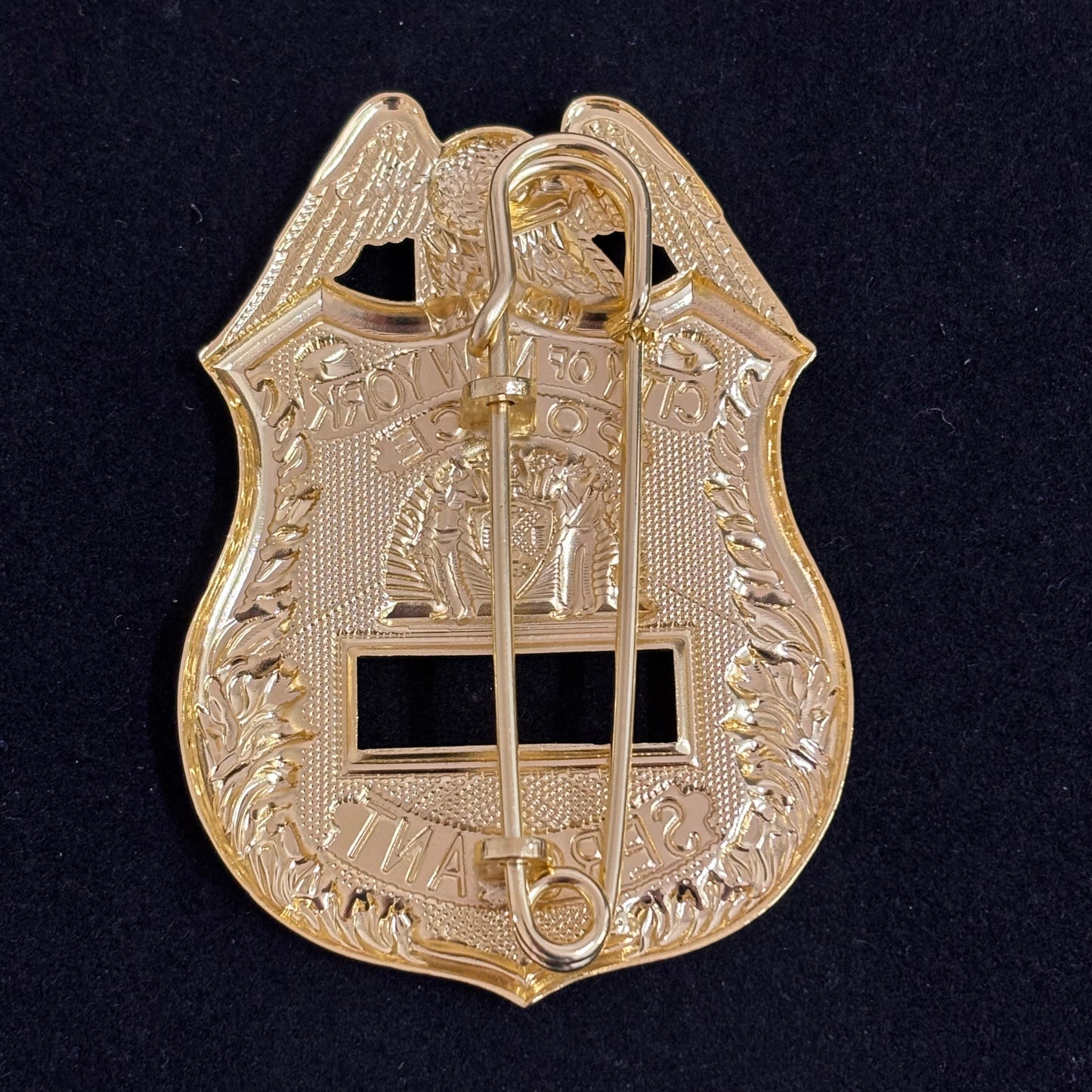 City Of New York Police Sergeant ABZEICHEN Replik Film Requisiten Nummer Anpassen
