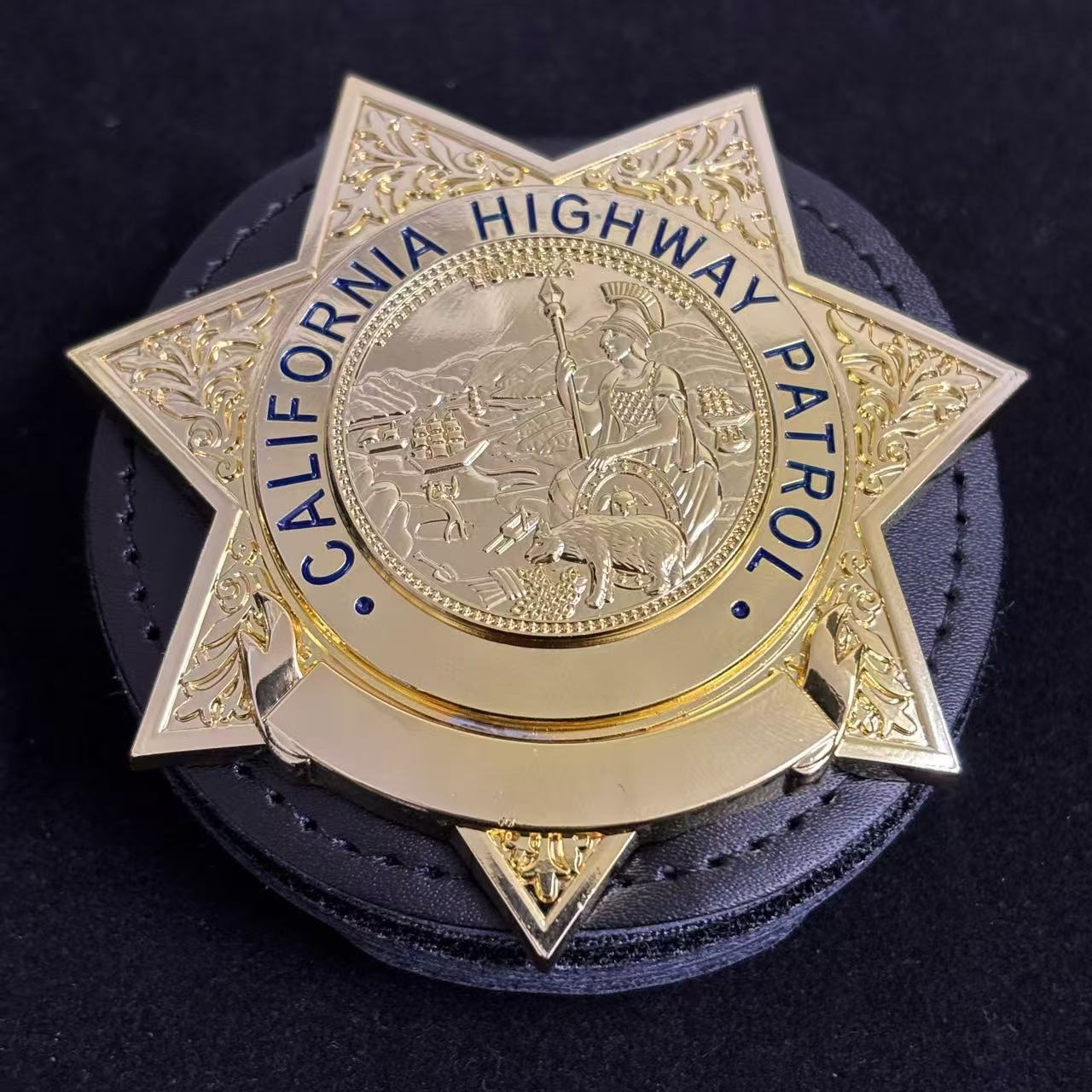 US CHP California Highway Patrol Abzeichen Replik Film Requisiten anpassbare Nummer & Name