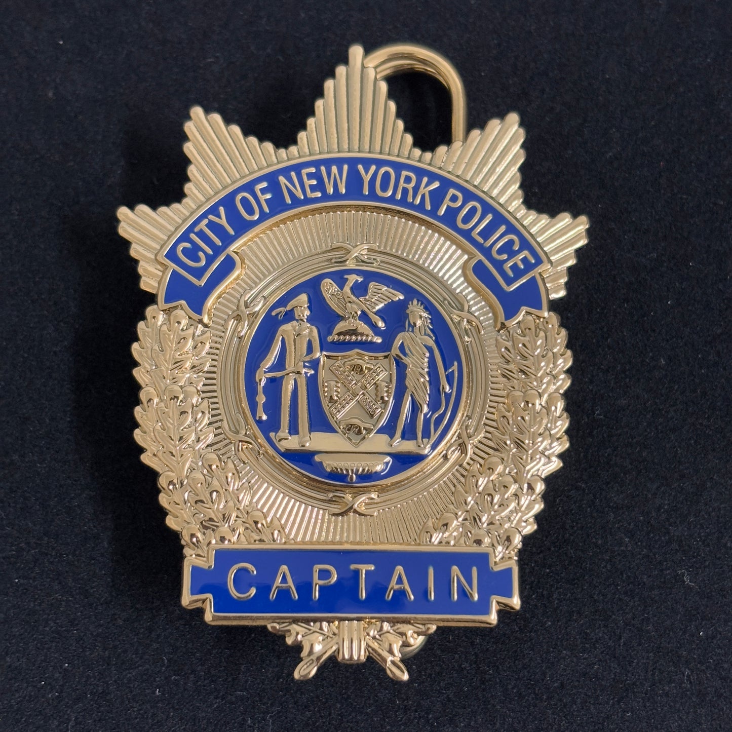 Réplique de l'insigne du capitaine de la police de New York (NYPD) - Accessoire de film cosplay
