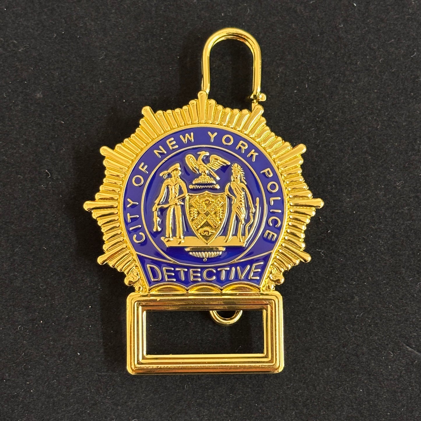 NYPD New York Polizei Detektiv Abzeichen Replik Film Requisiten anpassbare Nummer