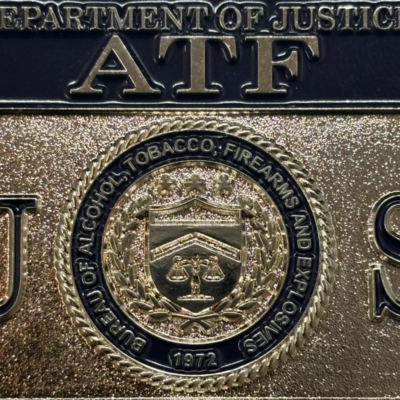 Replik des Offiziersabzeichens der US ATF TFO Task Force: Hochwertige Filmrequisite