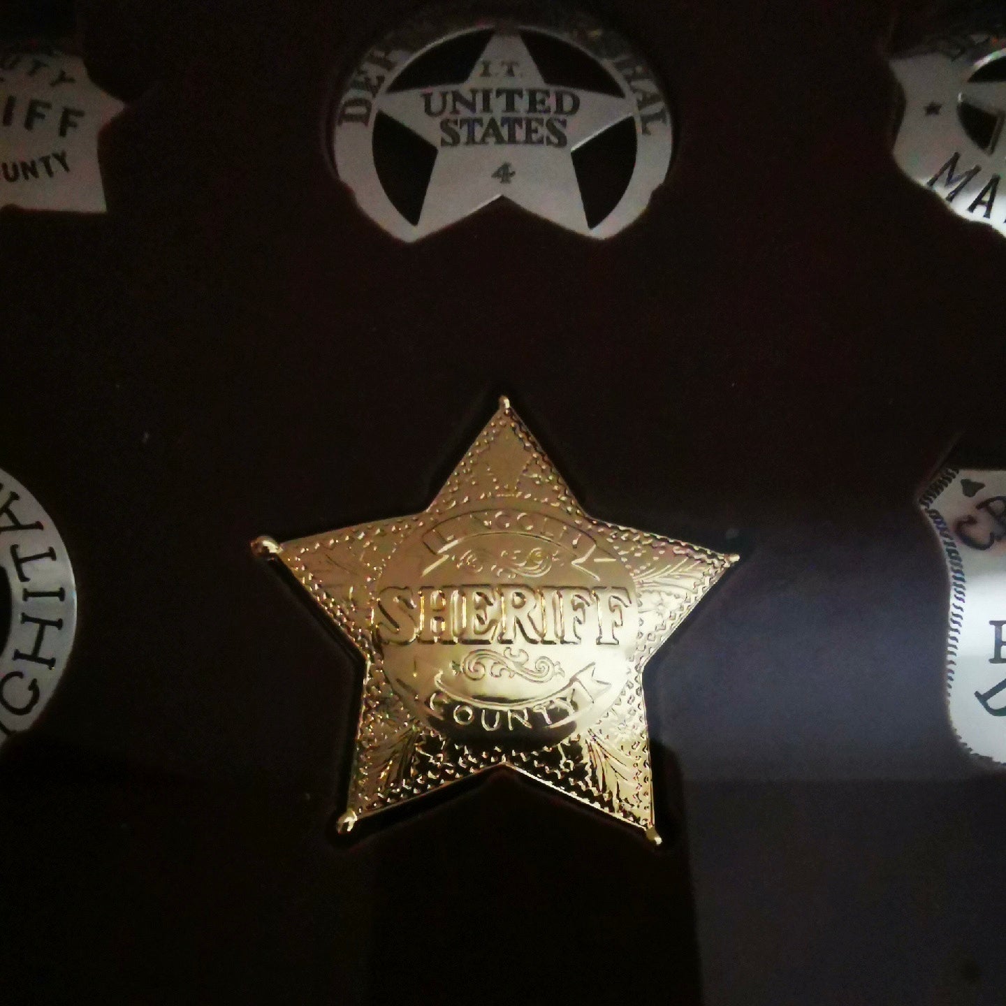 Franklin Sterling Silver Badge Set Movie props
