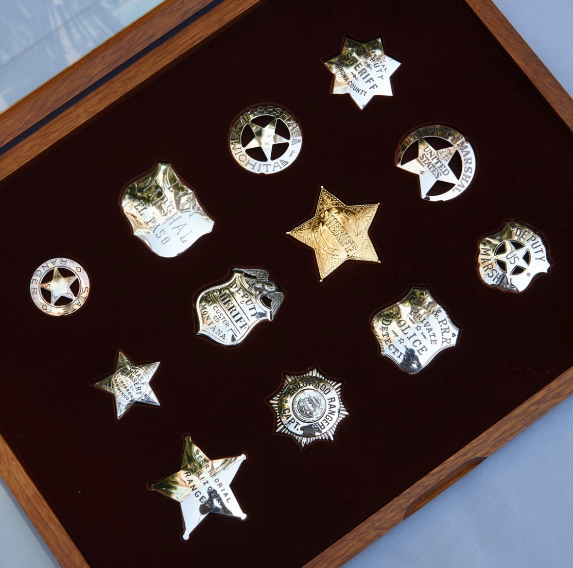 Franklin Sterling Silver Badge Set Movie props