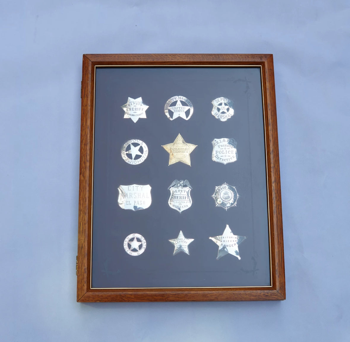 Franklin Sterling Silver Badge Set Movie props
