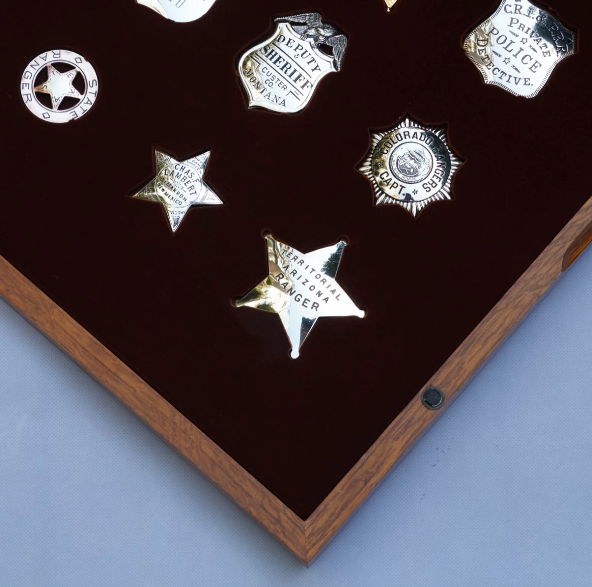 Franklin Sterling Silver Badge Set Movie props