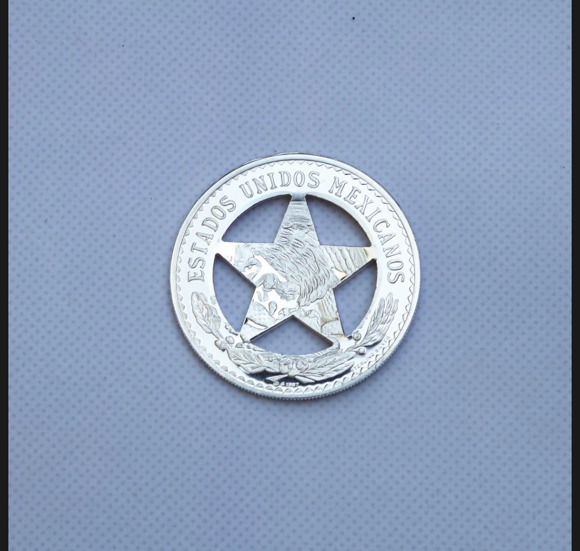 Franklin Sterling Silver Badge Set Movie props