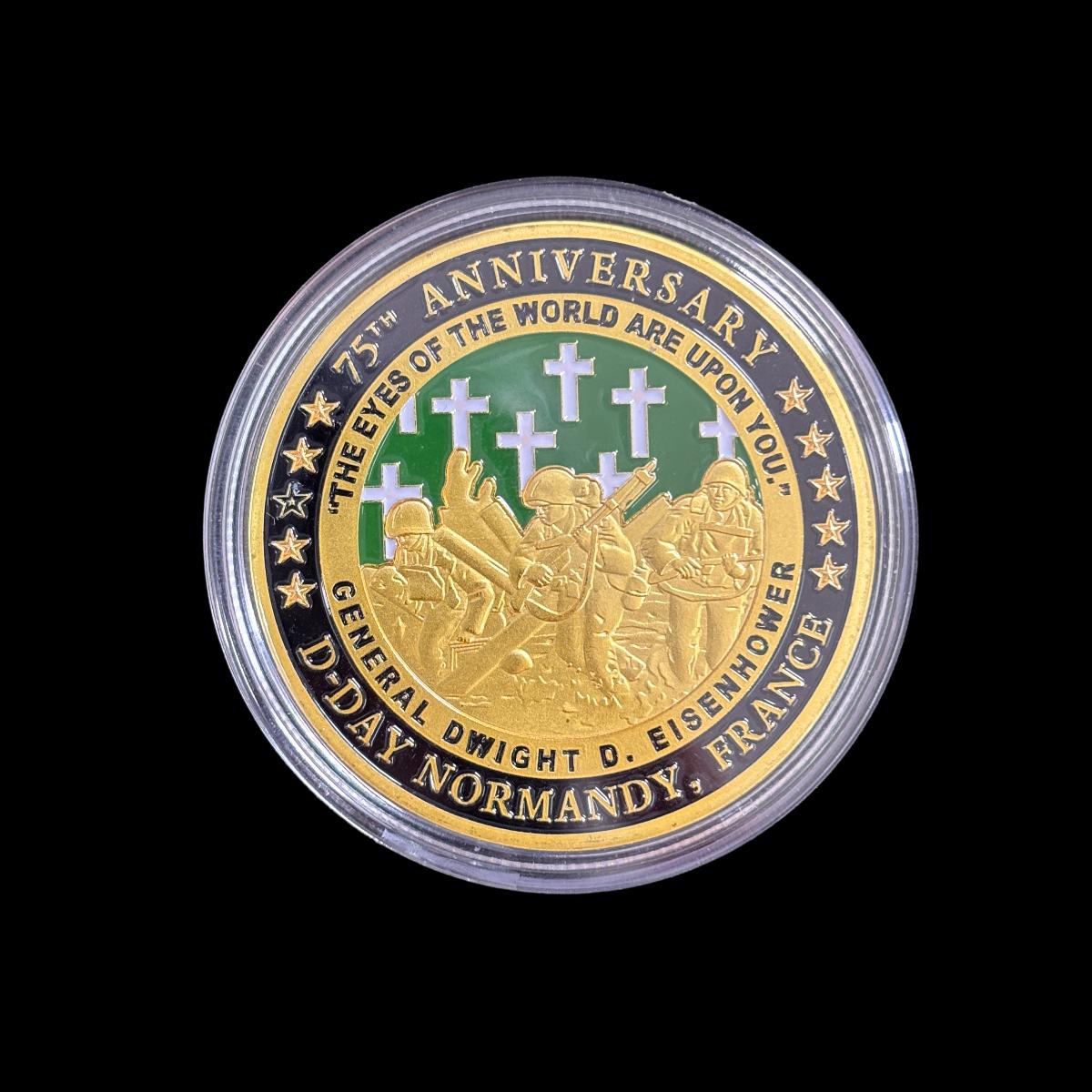 75. Jahrestag der Landung des D-Day in der Normandie, Frankreich Challenge Coin