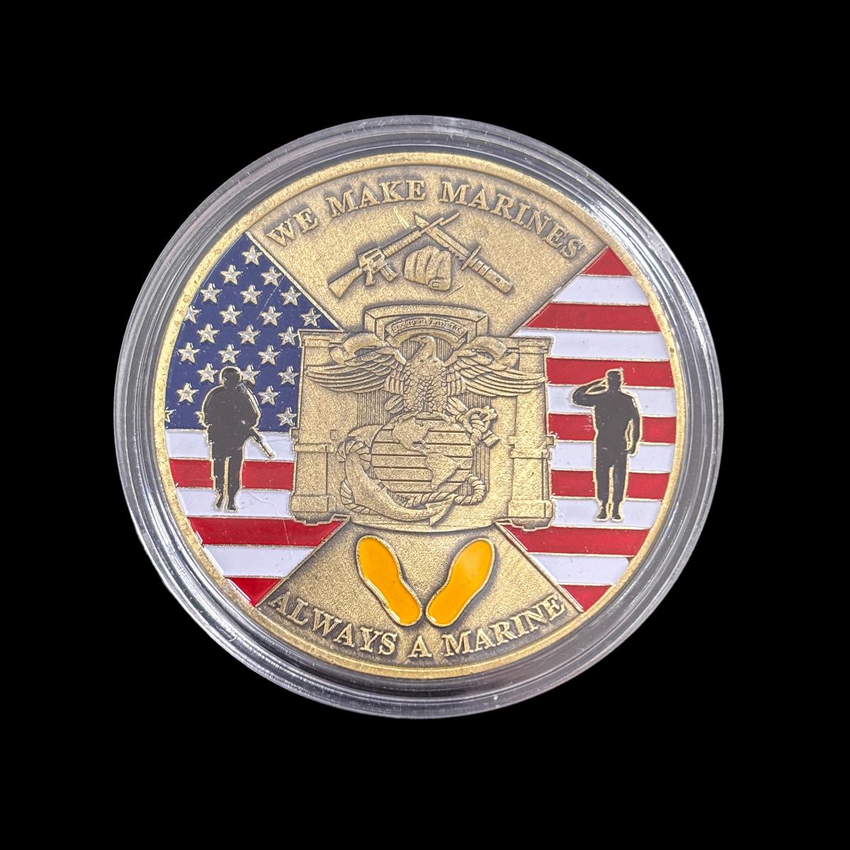 WIR MACHEN MARINES IMMER EINE MARINE Challenge Coin