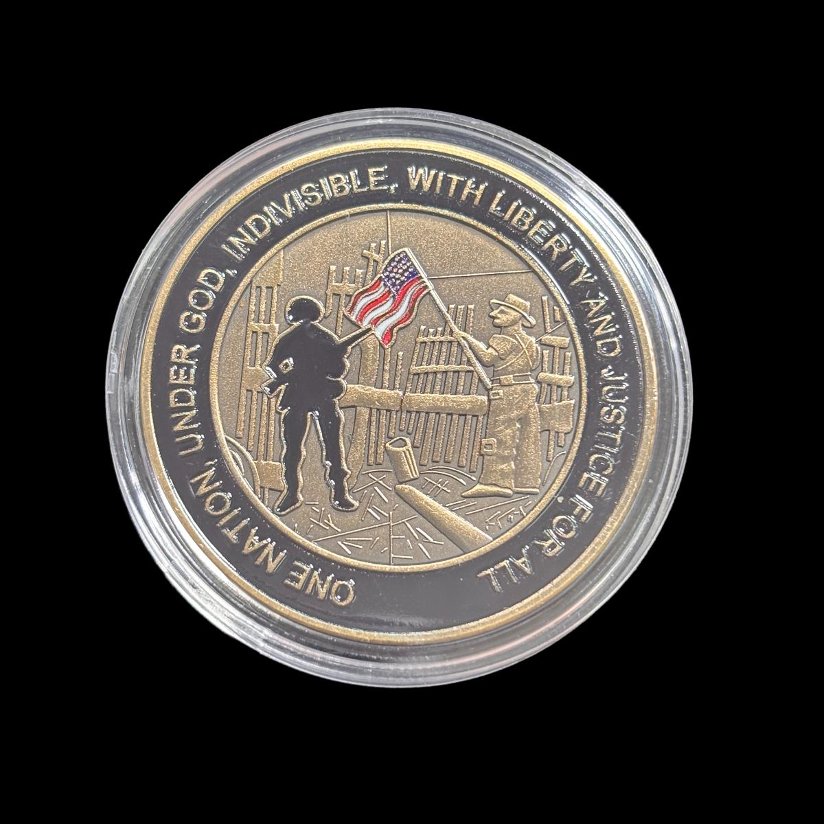 EINE NATION UNTER GOTT, UNTEILBAR, MIT FREIHEIT UND GERECHTIGKEIT FÜR ALLE Challenge Coin