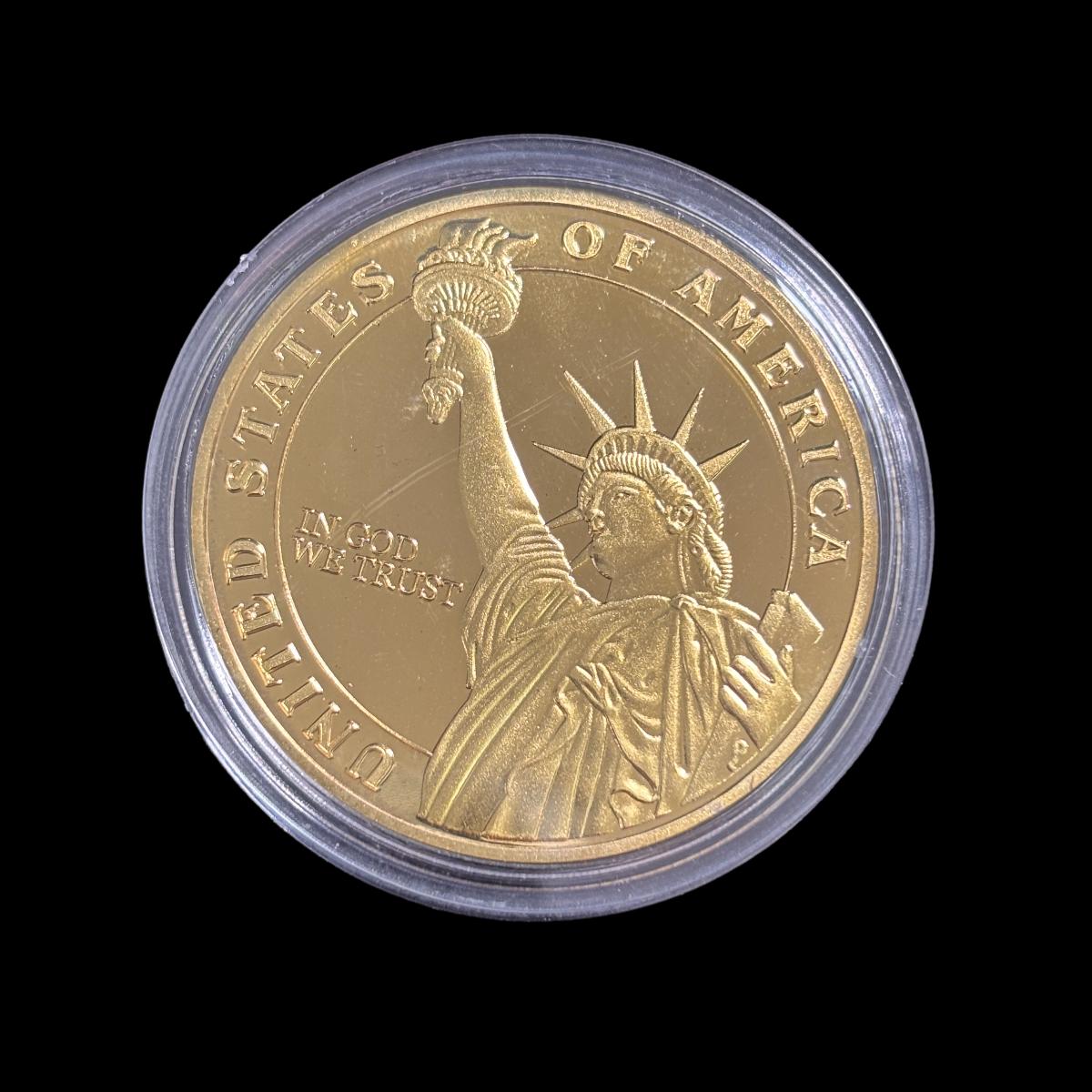 Pièce de défi de la médaille d'honneur de la liberté « EN DIEU NOUS CONFIONS »