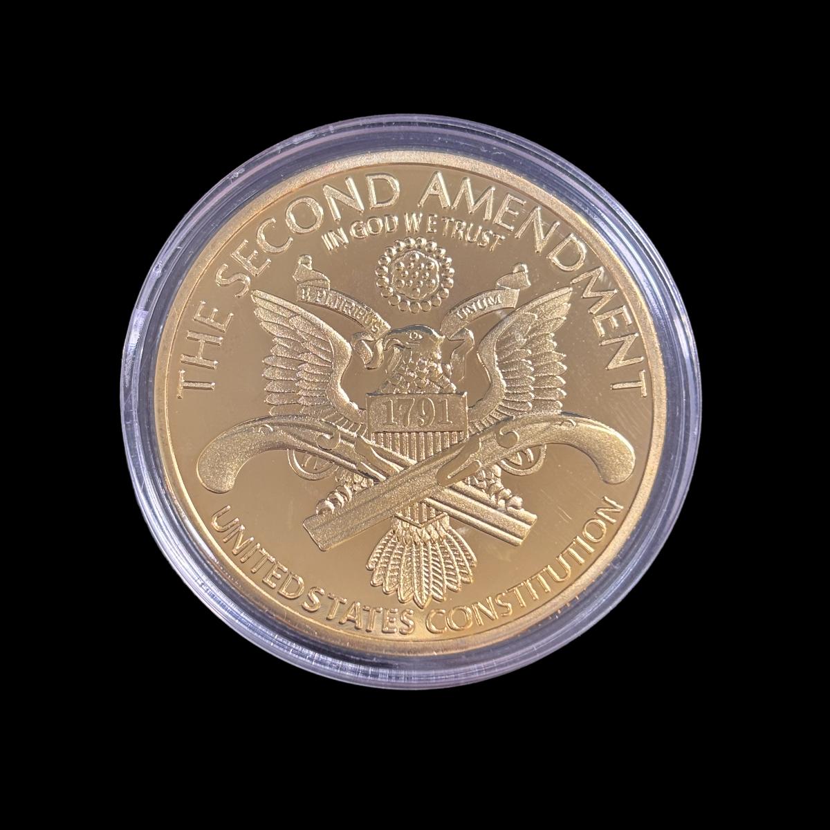 Die zweite Änderung der Verfassung der Vereinigten Staaten Challenge Coin