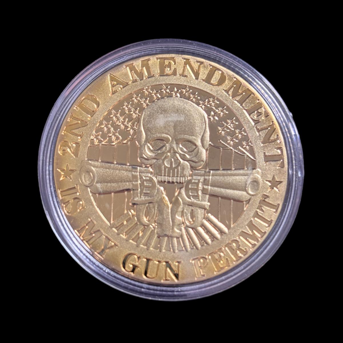 Die zweite Änderung der Verfassung der Vereinigten Staaten Challenge Coin