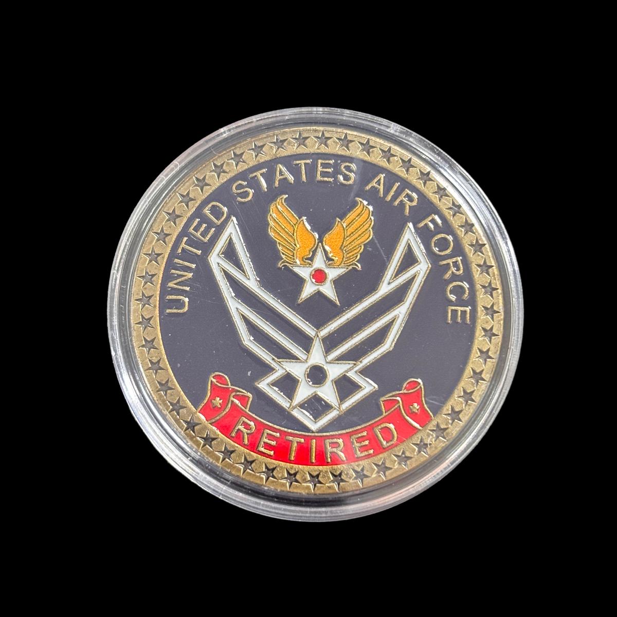 Pièce de défi de l'US Air Force à la retraite