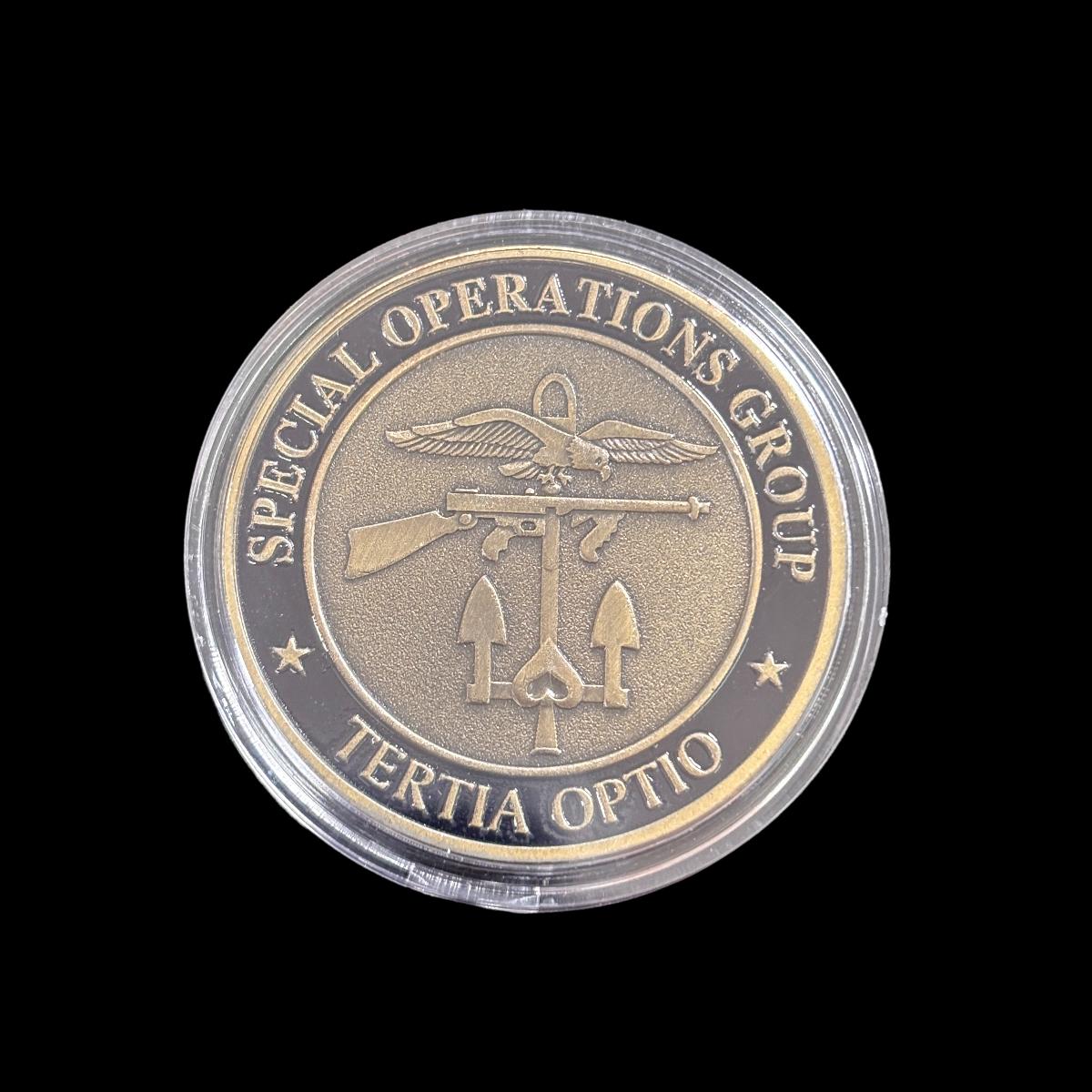Pièce de défi du GROUPE D'OPÉRATIONS SPÉCIALES TERTIA OPTIO
