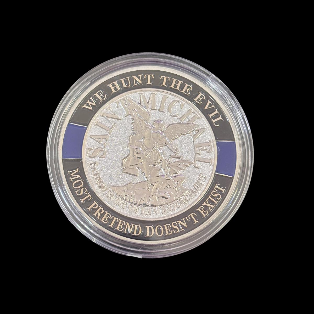 GESEGNET SIND DIE FRIEDENSSTIFTE SAINT MICHAEL Challenge Coin