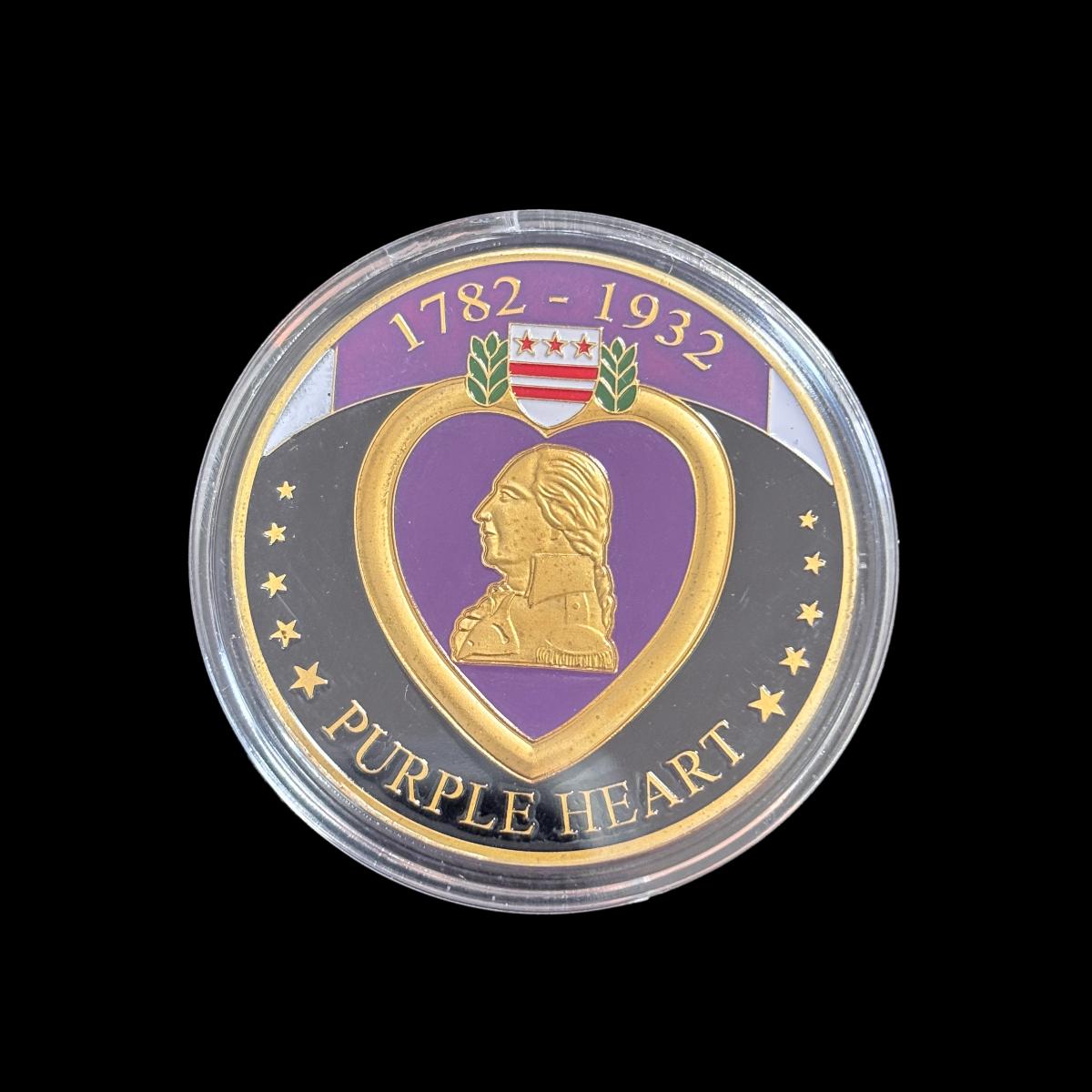 MERIT PURPLE HEART 1782-1932 Herausforderungsmünze