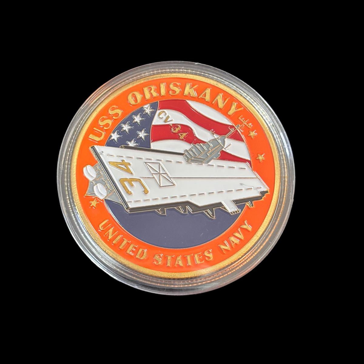 US NAVY USS ORISKANY Herausforderungsmünze