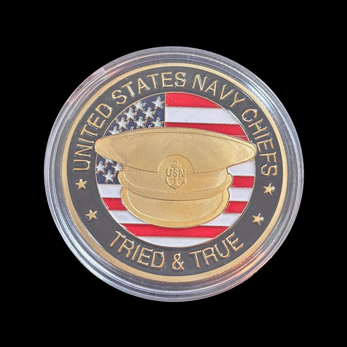 US Navy Chiefs Tried & Ture Challenge Coin