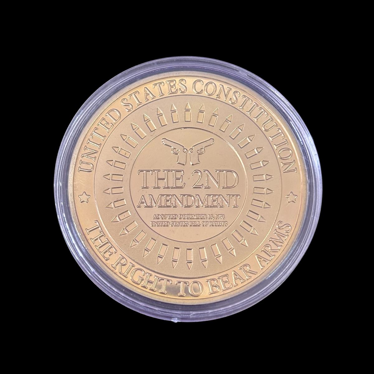 US-Verfassung, das Recht, Waffen zu tragen, der 2. Änderungsantrag, Thomas Jefferson Challenge Coin