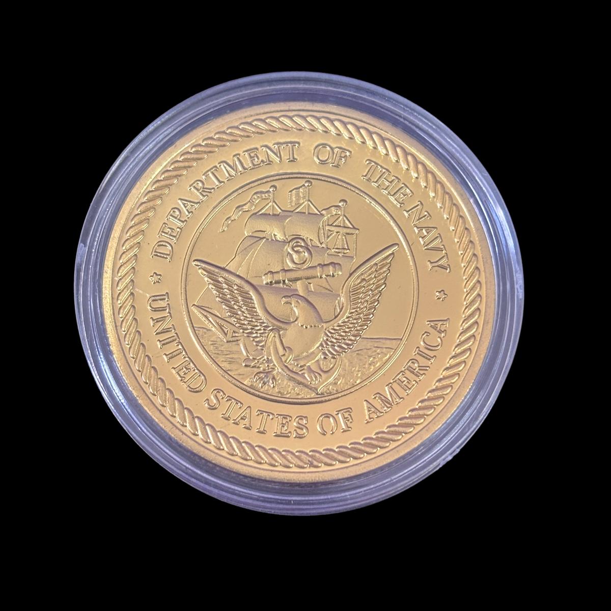 SWCc Challenge Coin des US-Marineministeriums