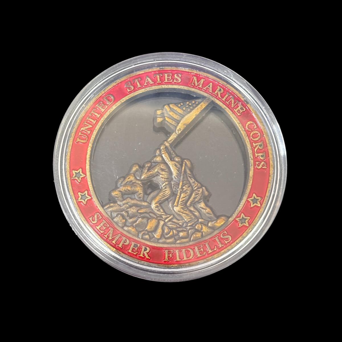 US MARINE CORPS SEMPER FIDELIS Herausforderungsmünze