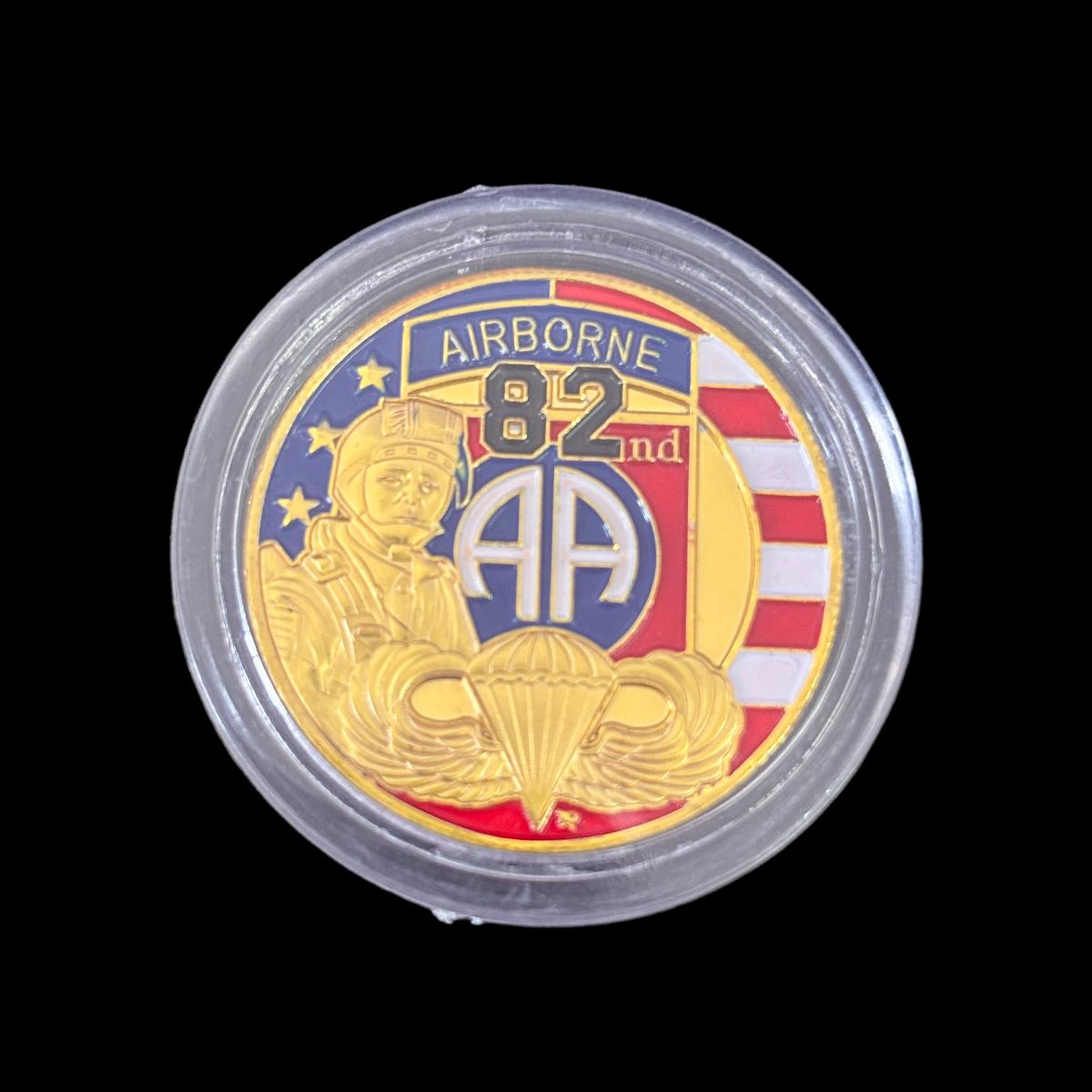 US ARMY 82. AIRBORNE DIVISION Herausforderungsmünze