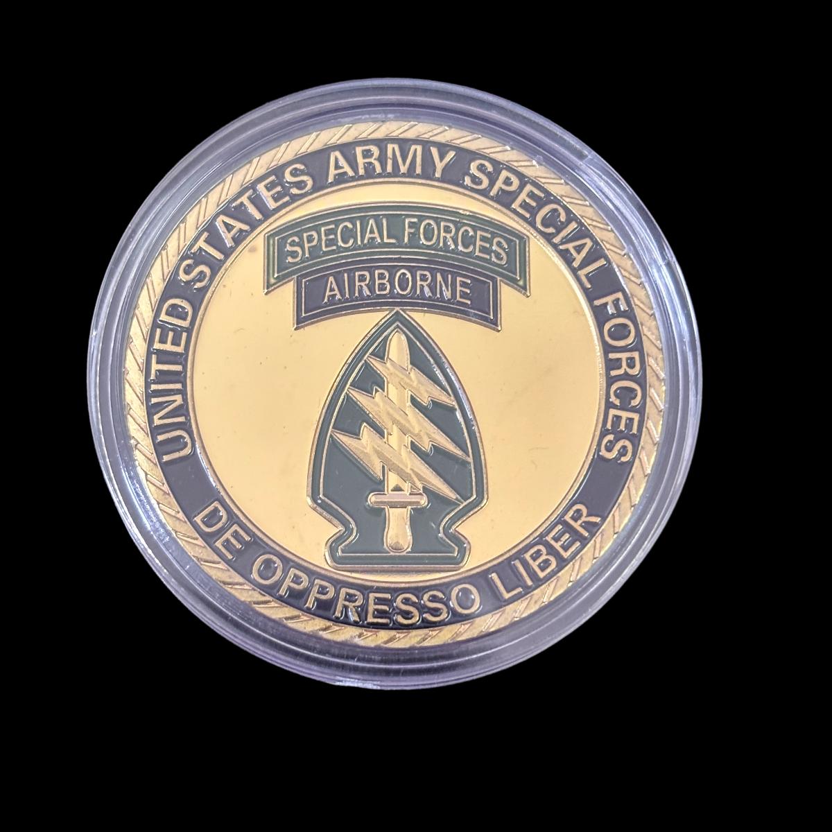 US-Armeeministerium, Spezialeinheiten, Luftlandetruppen, Challenge-Münze
