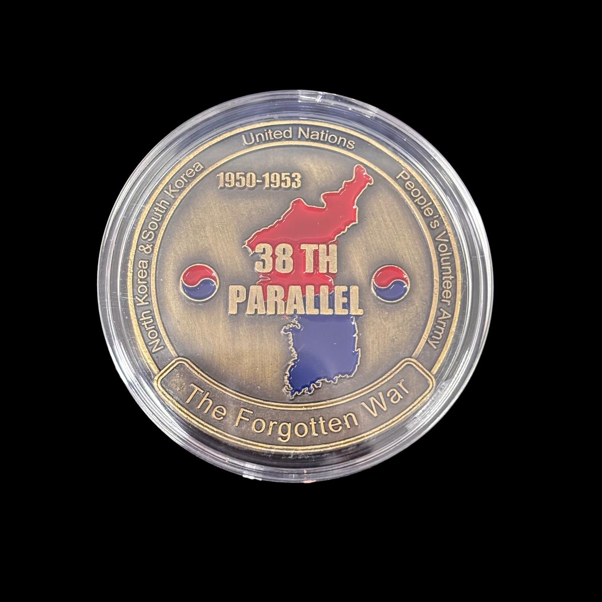 Der vergessene Krieg 38. Parallelkrieg Koreakrieg Challenge Coin