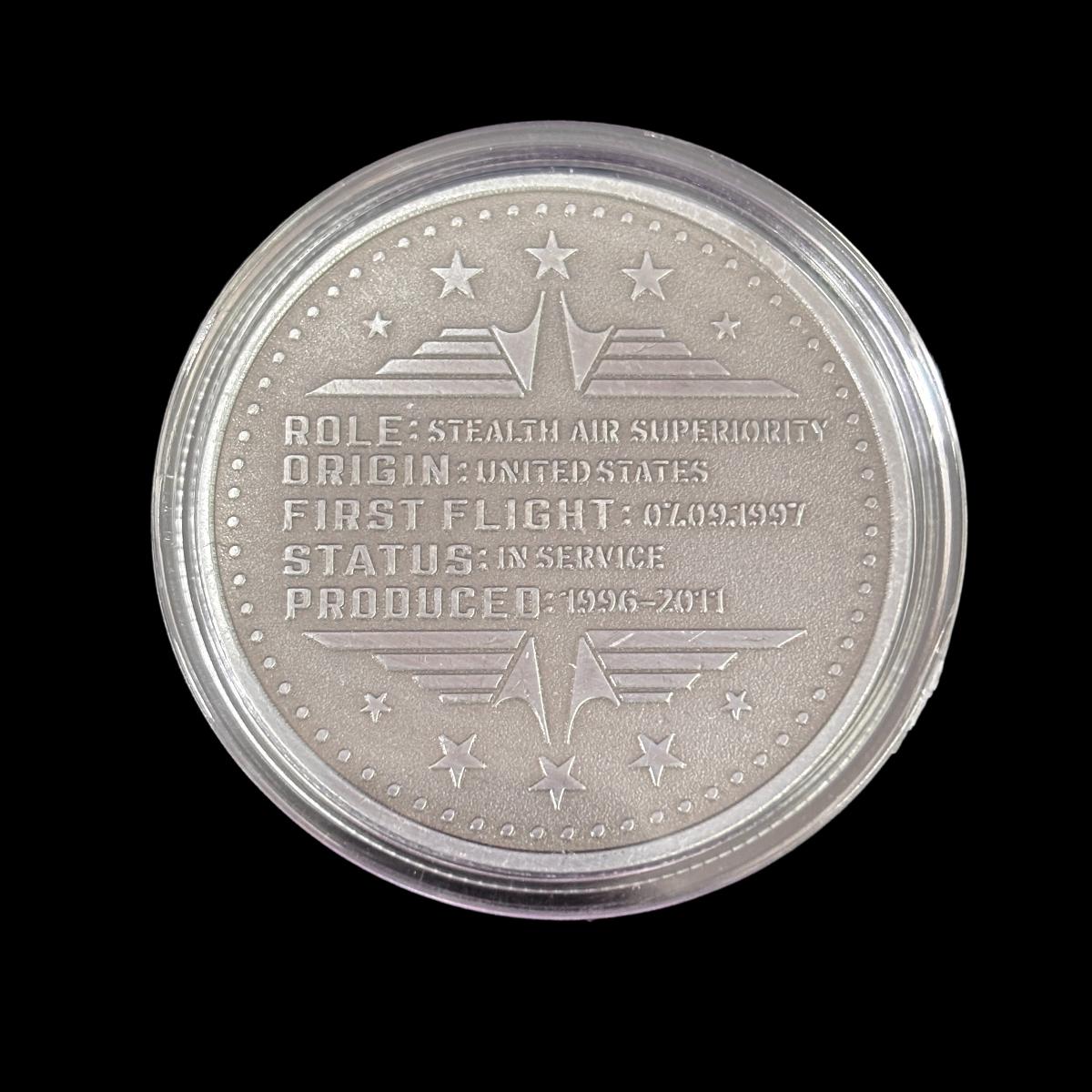 ROLE ORIGIN ERSTER FLUG F-22 Challenge Coin