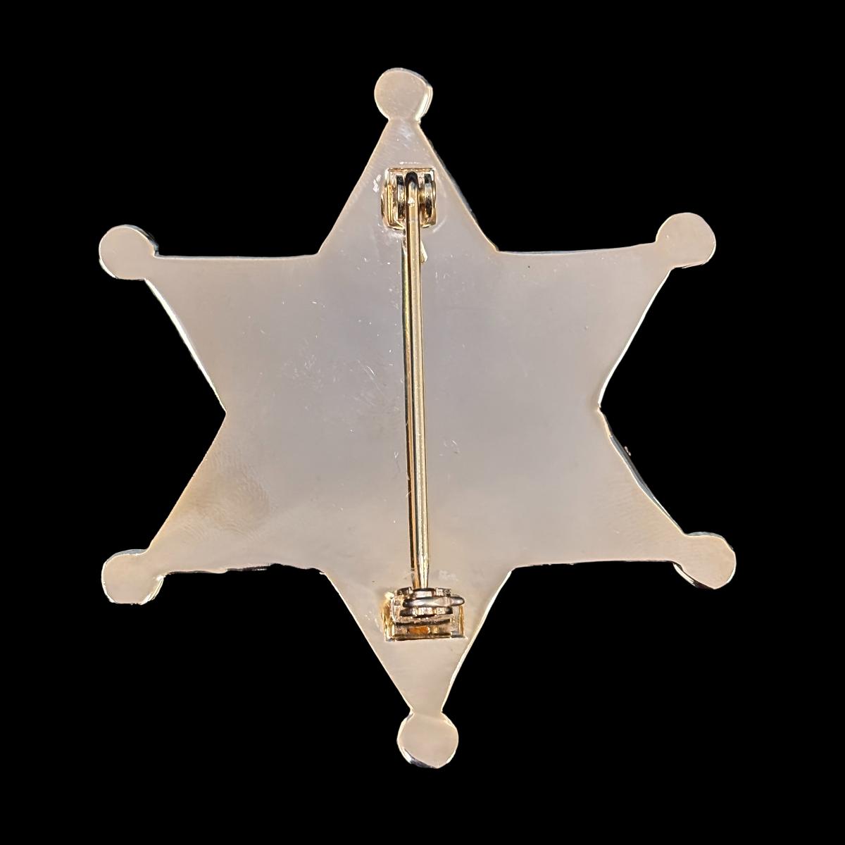 Réplique du badge 777 du Bureau de la justice des États-Unis : accessoires de cinéma