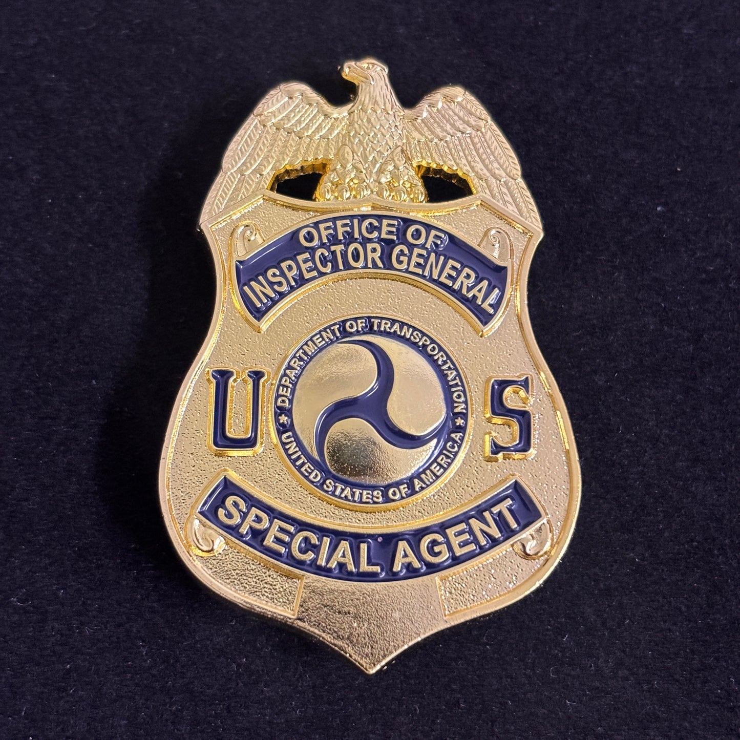Insignia de agente especial de la película "Oficial del Inspector General de EE. UU.", réplica personalizable.