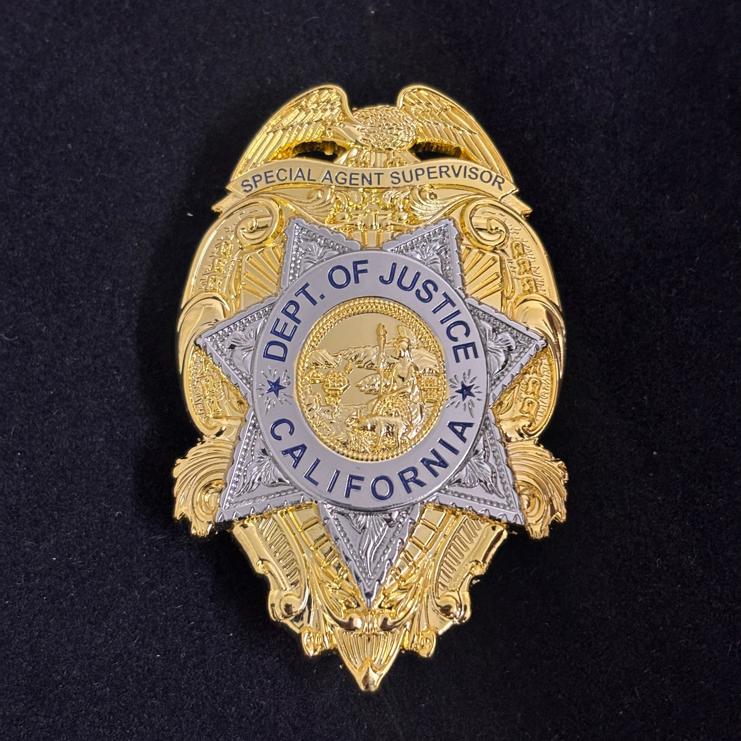 USCalifornia Dept.Of Justice Special Agent Supervisor Replik Filmrequisiten Abzeichen