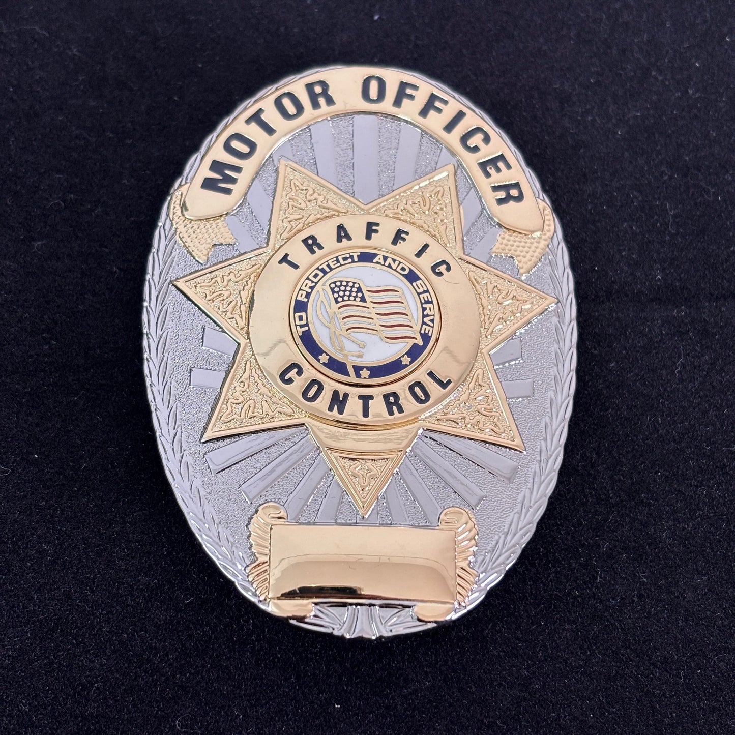 Zum Schutz und zur Bedienung der Verkehrskontrolle Motor Officer Badge Replik Filmrequisiten