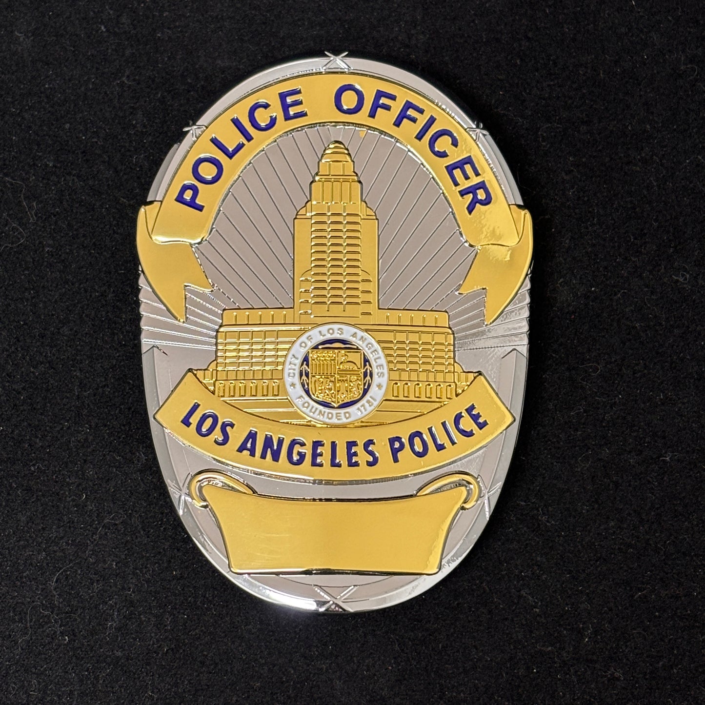 Badge du bureau de police de Los Angeles LAPD avec numéro personnalisable