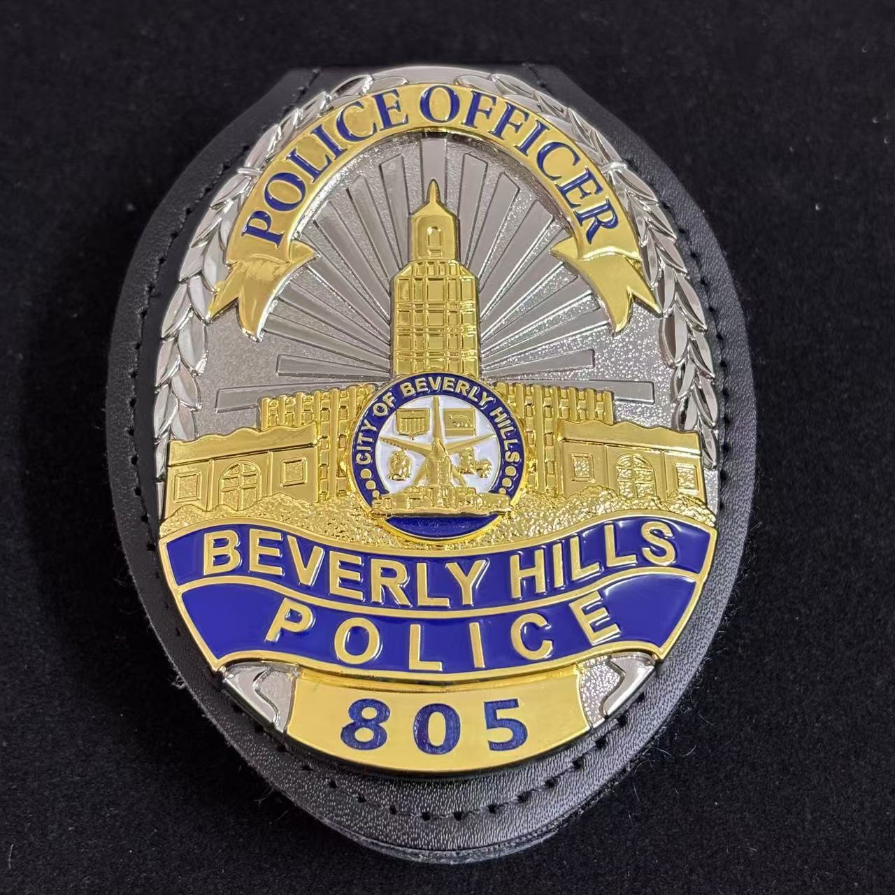 Beverly Hills Polizeiabzeichen mit der Nummer 805