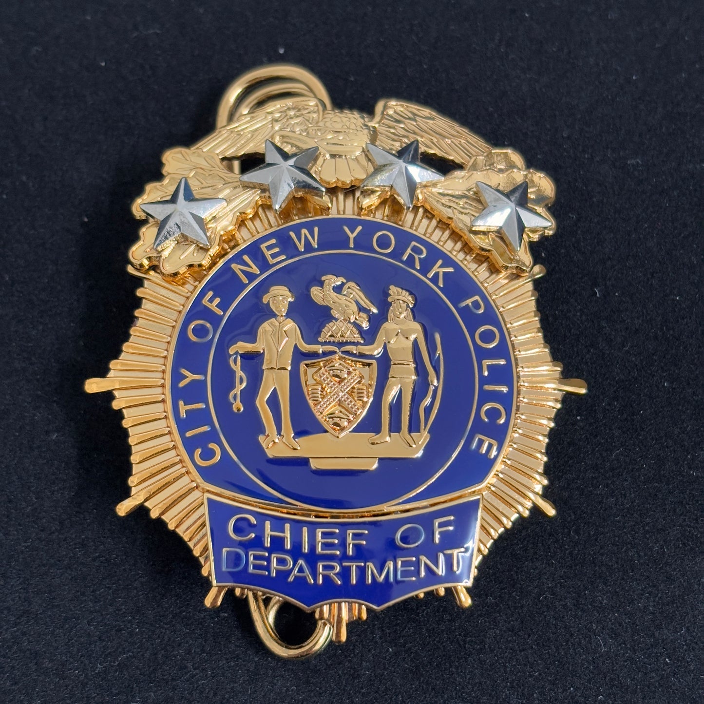 NYPD New York Polizeiabzeichen Replik, Filmrequisiten, 4 Sterne