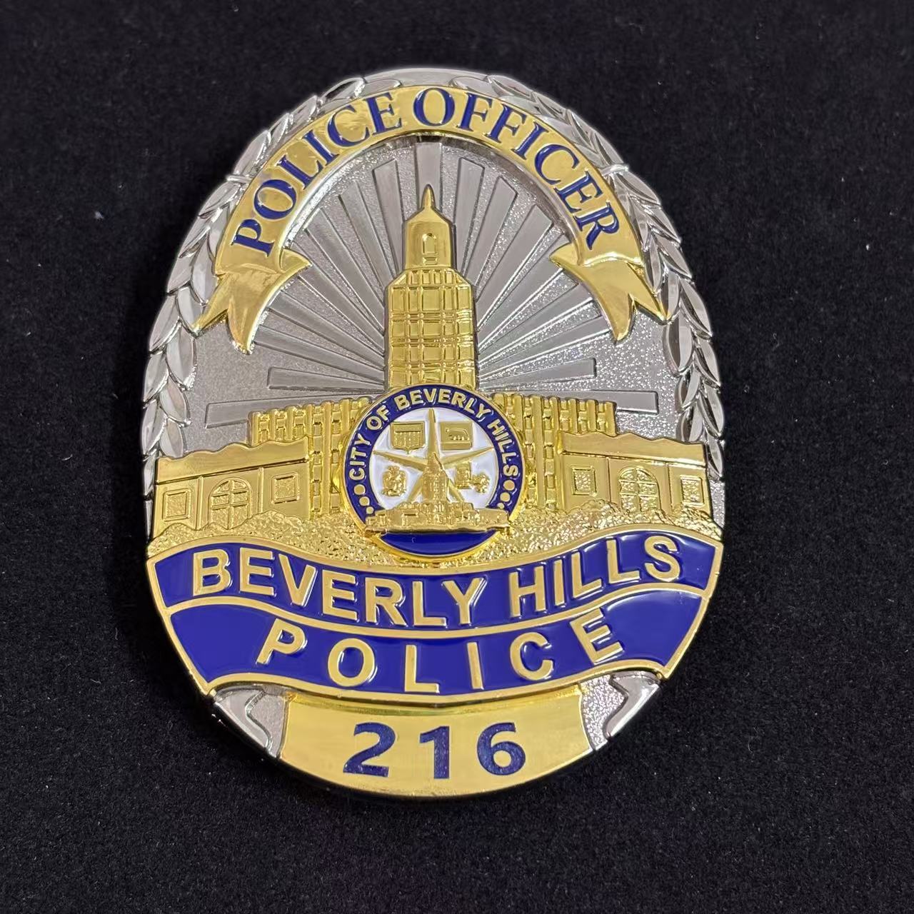 US Beverly Hills Detective Police Badge mit Nummer 216 Replika Filmrequisiten