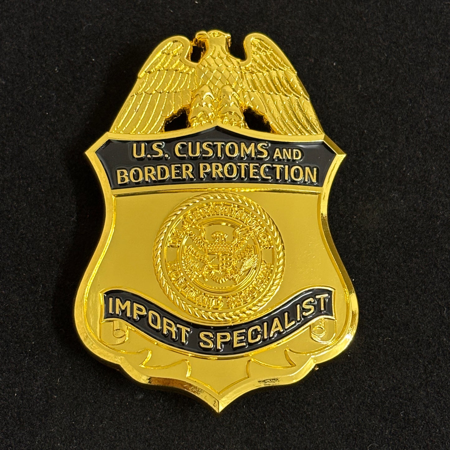 US Import Specialist Badge CBP Replika Filmrequisiten